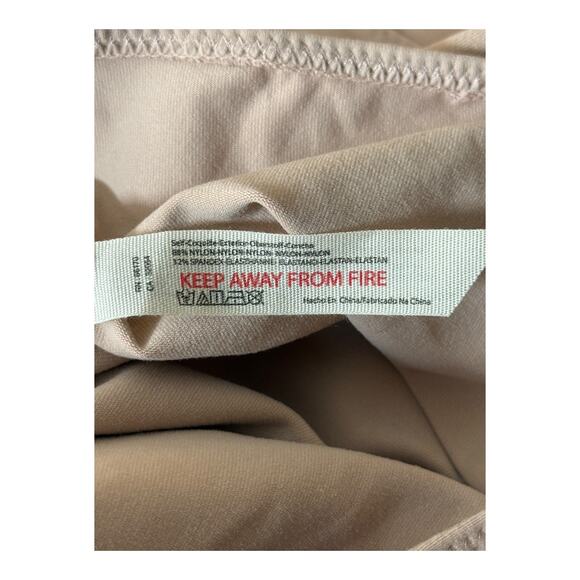 Free People bodysuit Va Va Voop knit deep v neck tan size X-Small XS - Picture 6 of 7